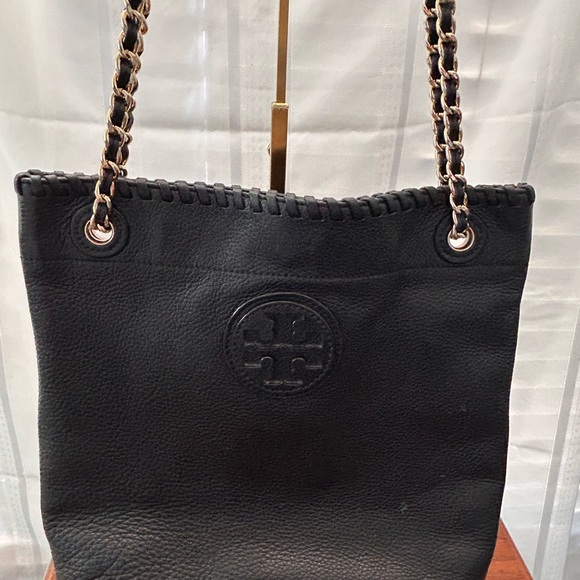 Tory Burch Marion Black Leather Swingpack/Messenger/Shoulder/Crossbody Bag - Picture 5 of 15